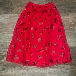 Red Heart Glitter Skirt || Cat & Jack